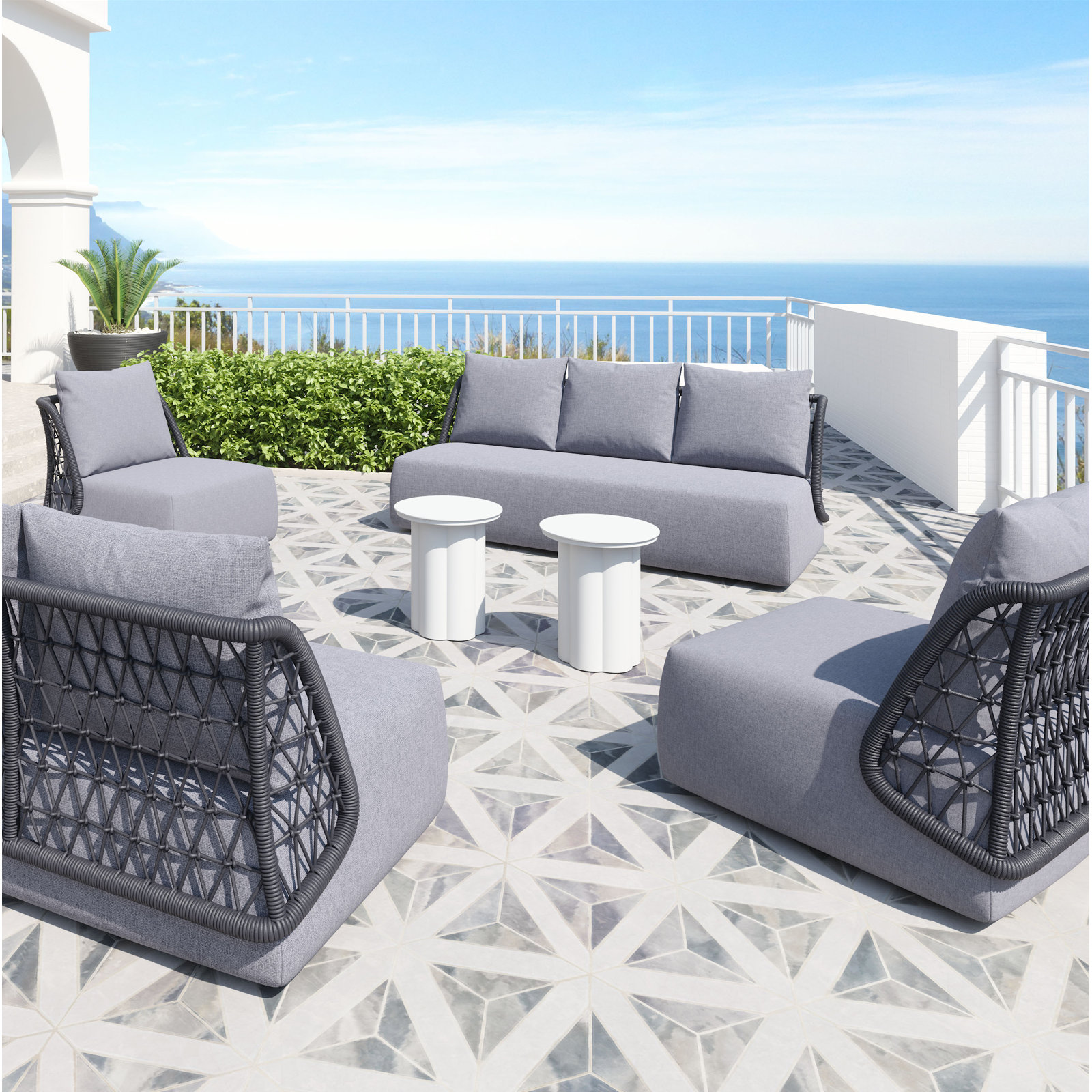 Lessing Aluminum Outdoor Lounge Chair