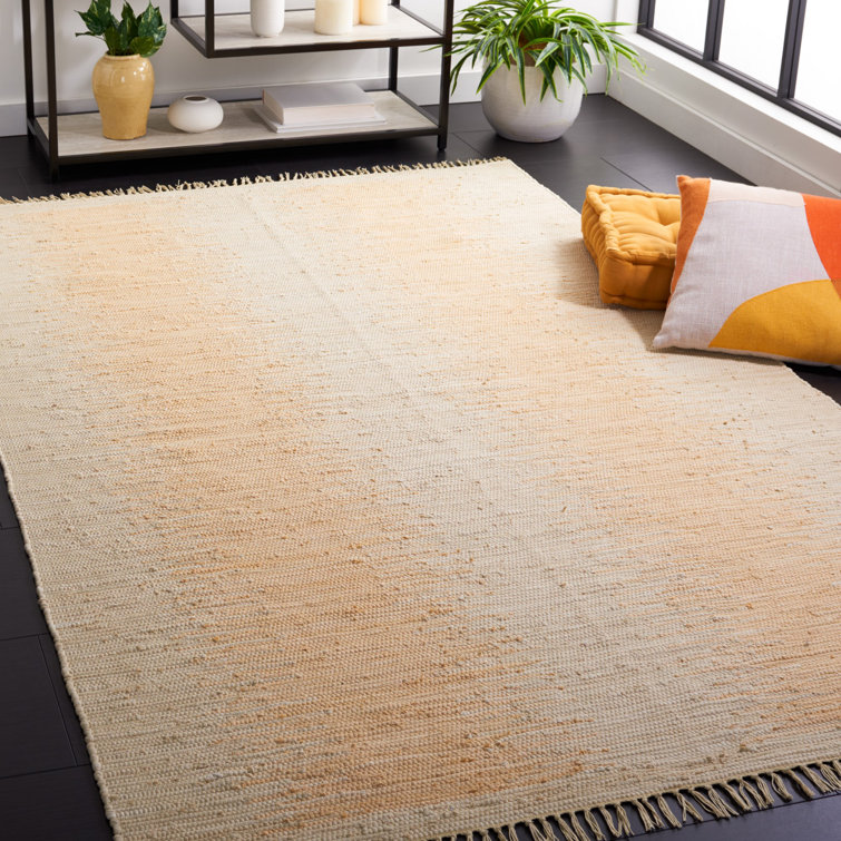 Cayman Hand Woven Cotton Abstract Rug