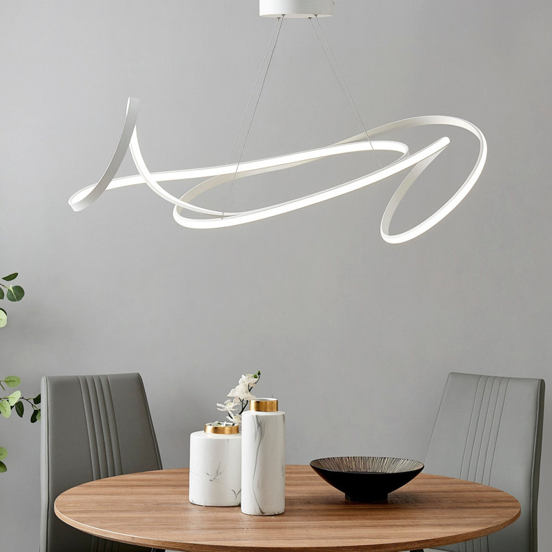 Moscow Novelty LED Chandelier with Smart Dimmer Included, White