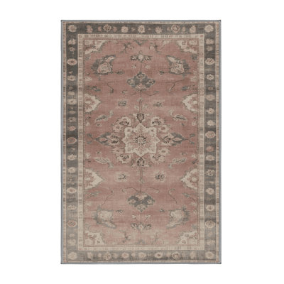 Machine Washable Overdyed Gray Area Rug