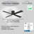 Falco 54" Led Flush Mount Ceiling Fan-116794732-116794731