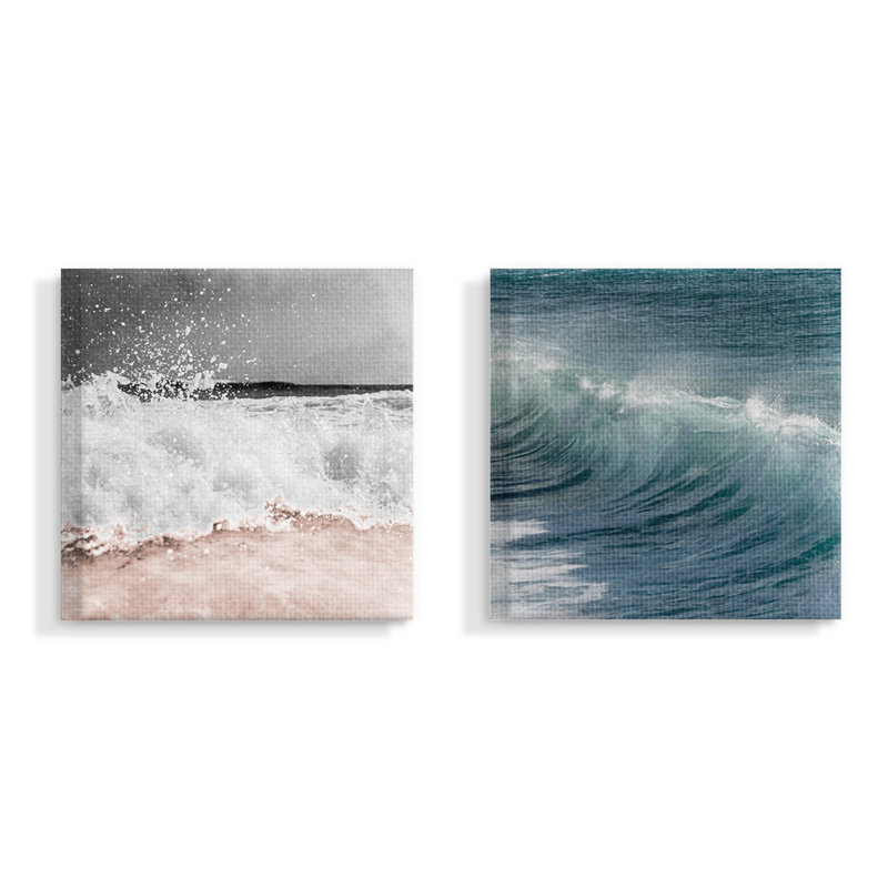«Ocean Waves and Motion», reproduction de photo, H 17 po x l 17 po x P 1,5 po, Toile