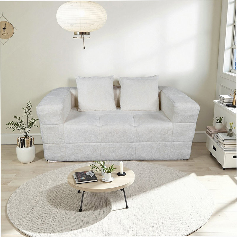 Loveseat Couch With Two Back Cushions