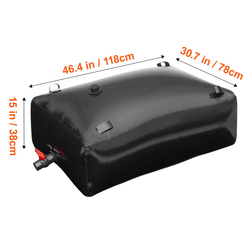 VEVOR 330L Polyvinyl Chloride (PVC) Drainable Rain Barrel