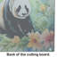 Panda Glass Cutting Board Large