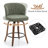 Devault Swivel Upholstered Counter Stool With Wood Frame-123161755