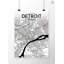 " Detroit City Map "-22633005