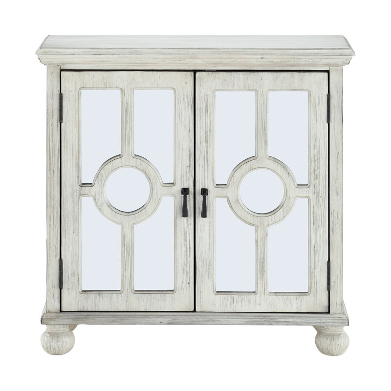 Wooden Accent Chest With Antique White Finish And Living Area Storage Modern Traditional In Home Option, Antique White