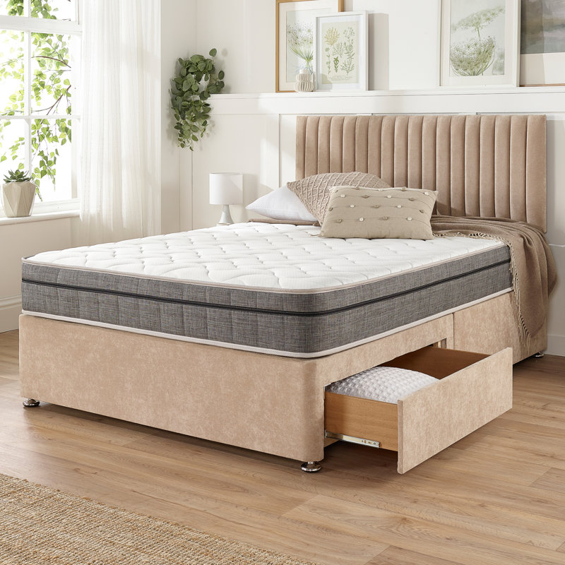 Mykenzie Bed, Small Single (2'6), Sand, No Drawers