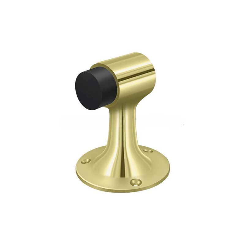 Door Stop, Polished Brass