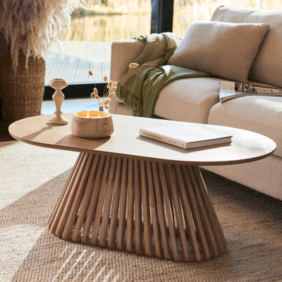 Hopley Black Oval Coffee Table