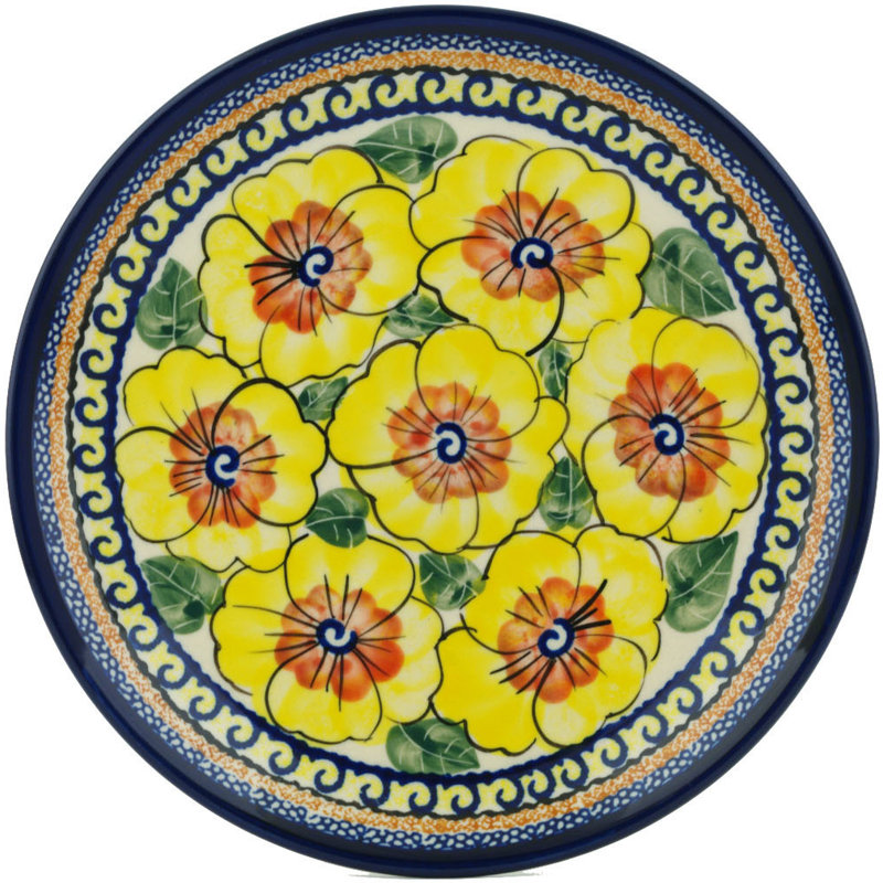 7.52'' Handmade Stoneware Dinner Plate