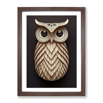 Paper Owl - Single Picture Frame Print