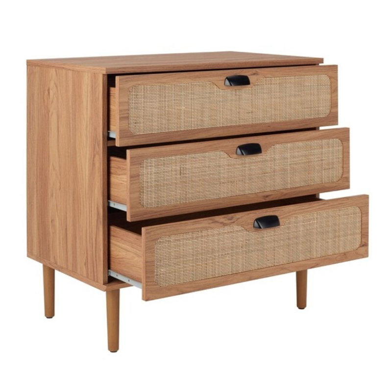 Commode 3 tiroirs, Chêne