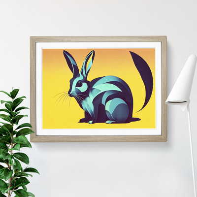 XH1022-6164X Modern Rabbit Art Vol.2 - Single Picture Frame Print