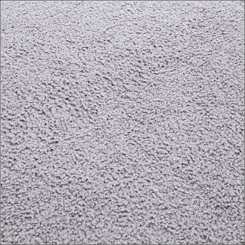 Canapé moderne en forme de L avec siège incurvé, Tissu gris, Orienté à droite