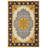 Girvin Yellow Oriental Machine Printed Cotton Polyester Area Rug-978462758