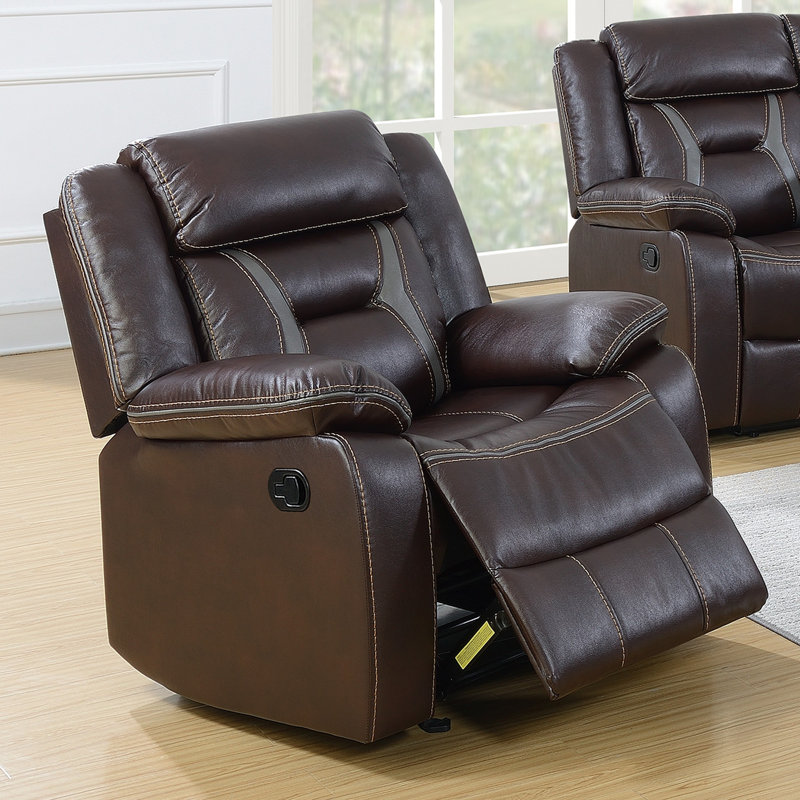 Simple fauteuil inclinable électrique, Marron foncé