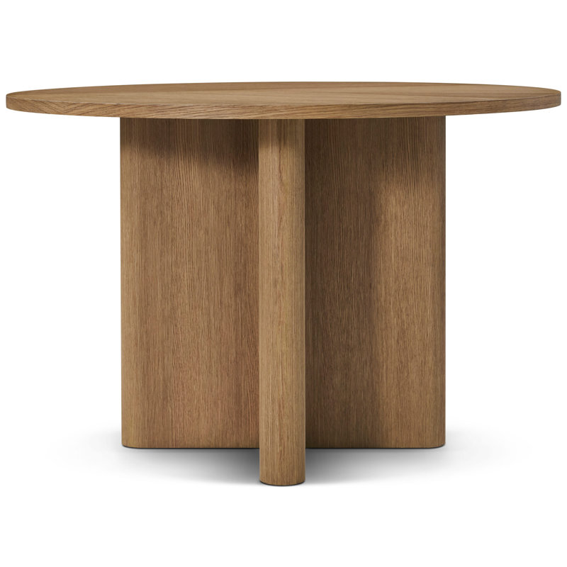 Kyoto Dining Table, Natural, 30" H x 45.28" L x 45.28" W