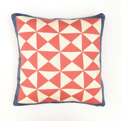 Wind Farm Geometric Cotton Reversible Pillow Cover
