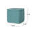 Hansolo Yarn Square Pouf, Teal