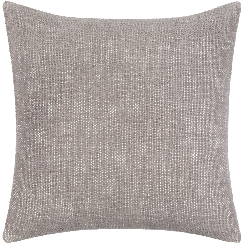 Insert de housse 100% coton Bertha, Duvet, 22 po x 22 po, Gris moyen / crème
