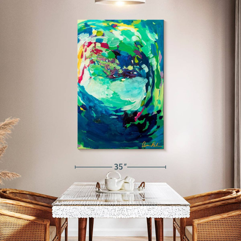 Avery Calico, 51" H x 34" W