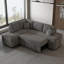 Canapé modulaire 87,7 po avec canapé-lit et repose-pieds 87,7 po-425793889
