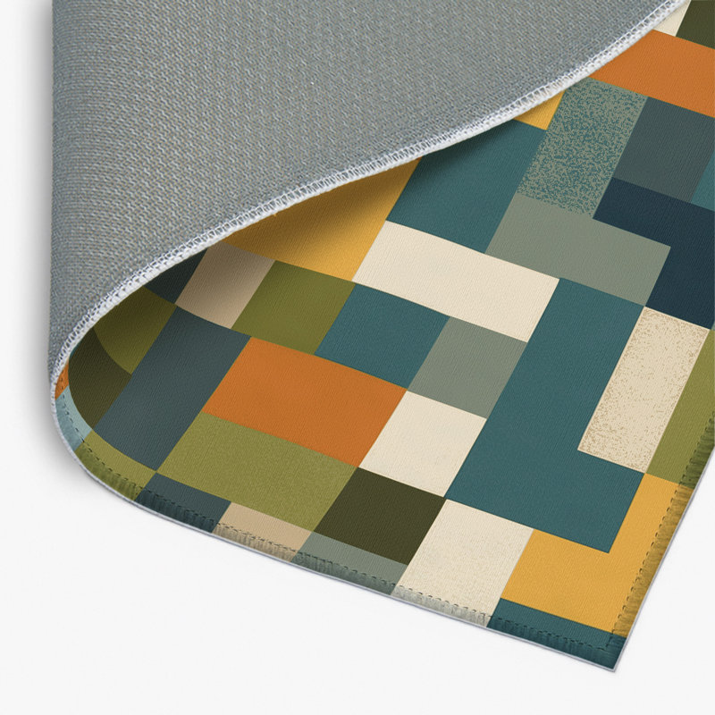 Tapis intérieur et extérieur Mosaic Mosaic, Rectangle 1 pi 6 po x 2 pi 6 po