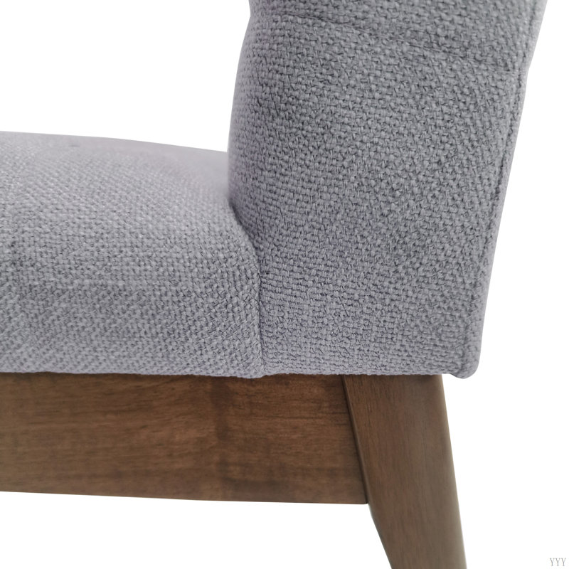 Chaises de salle à manger rembourrées avec pieds en caoutchouc (ensemble de 2)