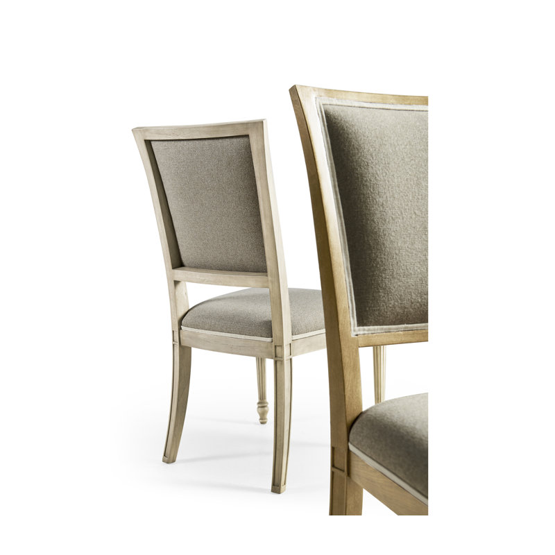Flare Upholstered Dining Chair, Bleached Walnut
