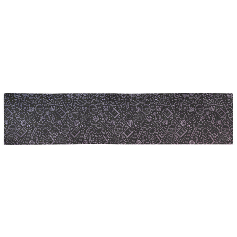Chemin de table géométrique avicia, 72 po x 16 po, Mauve / dégradé rose, 100 % coton