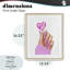 Reproduction encadrée sous verre rose, sous-verre, par Ziwei Li-1366046619-1366046621