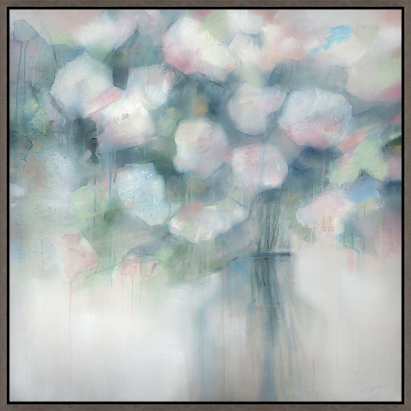 Art mural encadré "Blossomie" par D'Alessandro Leon, Image au gel brossé