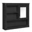 Armoire de salle de bain 32 "avec miroir, support à pharmacie mural 4 tablettes, peu encombrant, tablettes réglables pour 4 tablettes Essentials, produits-1824972022