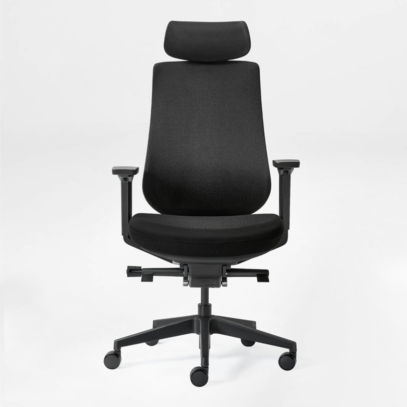 Office Chair with Dynamic Lumbar Support & Italian Donati Tilt - 4D Adjustable Ergonomic Mesh Chair with headrest for Home Office
