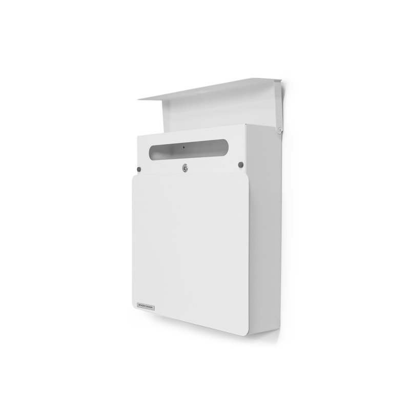 INBOX Steel Drop Box, White
