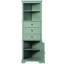 Armoire à tablettes réglables avec 3 tiroirs pour la salle de bain, la cuisine, le rangement triangulaire vivant et les tablettes-1009153560