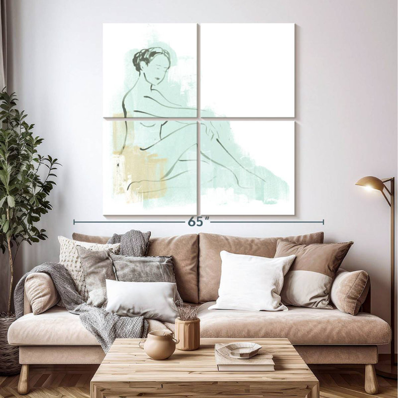 Leisha, bloc de couleurs, figure III, H 50 po x l 50 po