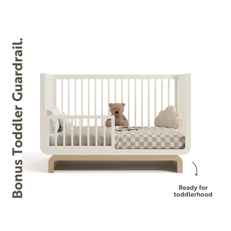 Santorini 5-In-1 Convertible Crib, Frosted Oat/Driftwood, Crib