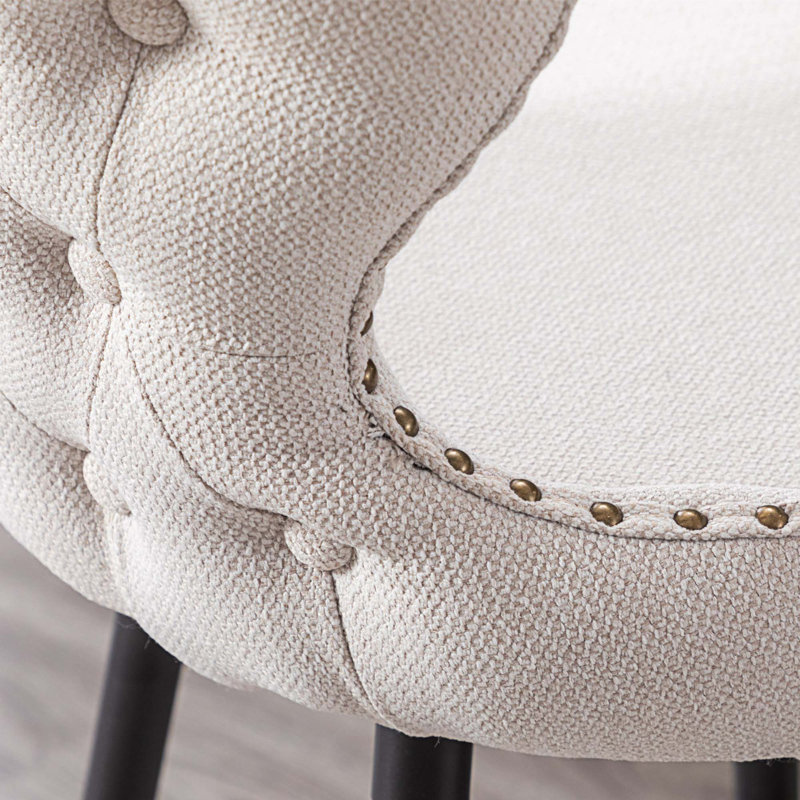 Tabouret de bar pivotant 2 pièces Sonata, Beige