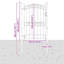 104 cm W Steel Gate Fencing-121122512