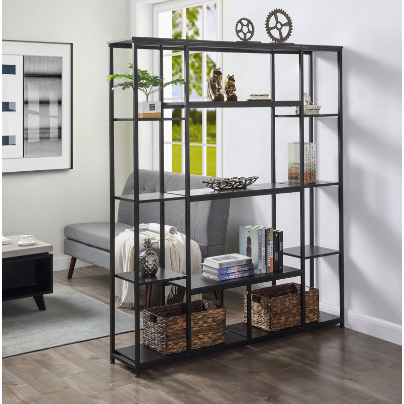 Bibliothèque H 70,85 "x l 58,95", Noir