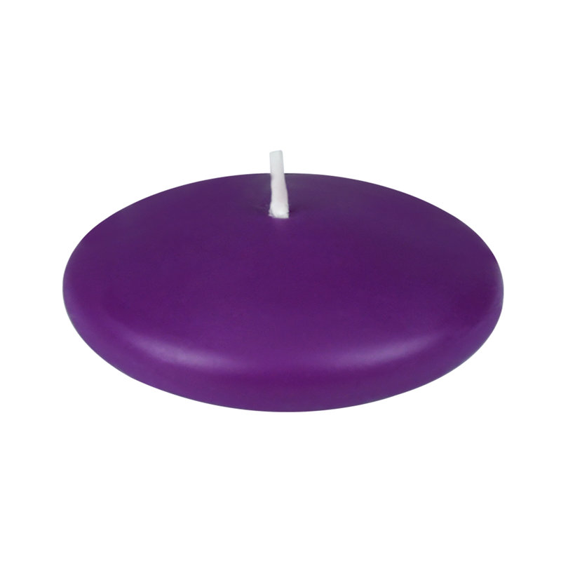 Ensemble de bougies flottantes non parfumées, Noir, Hauteur de 1,5 po, diamètre de 3 po, Ensemble de 12