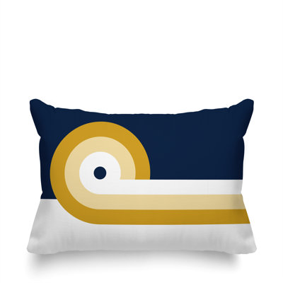 Coussin décoratif intérieur / extérieur Zabo Minimalist Mid-Century