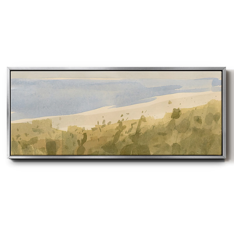 Brushy Coast II - toile encadrée, H 20 po x l 50 po