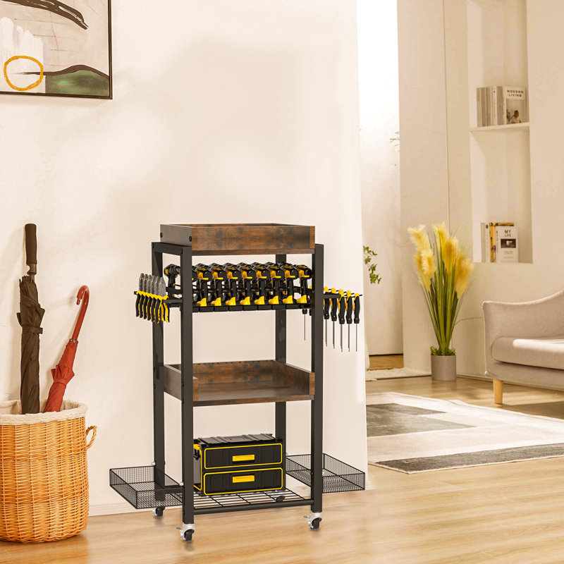 88cm H X 62cm W Garage Tools Storage Cart