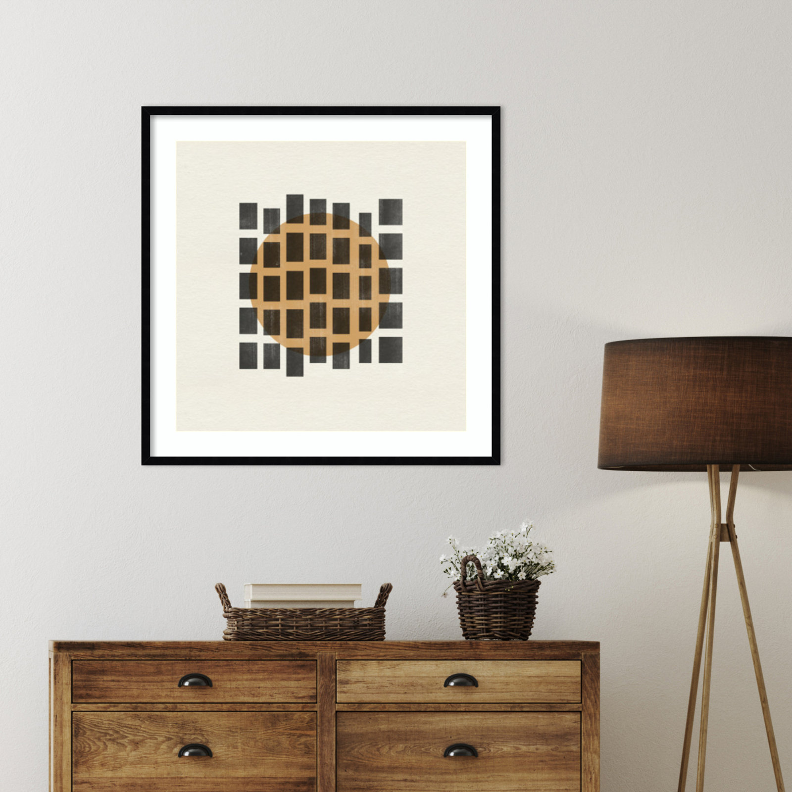 Giese "Paper Object No. 8" Print, Black, 33" H x 33" W