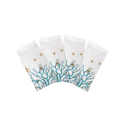 Coral Reef Cotton Sateen Dinner Napkins
