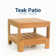 Bogota Square Teak Outdoor Side Table